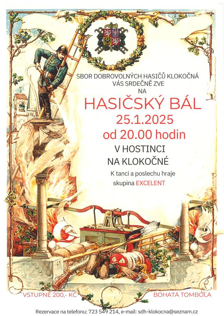 Hasičský bál - 25.1.2025